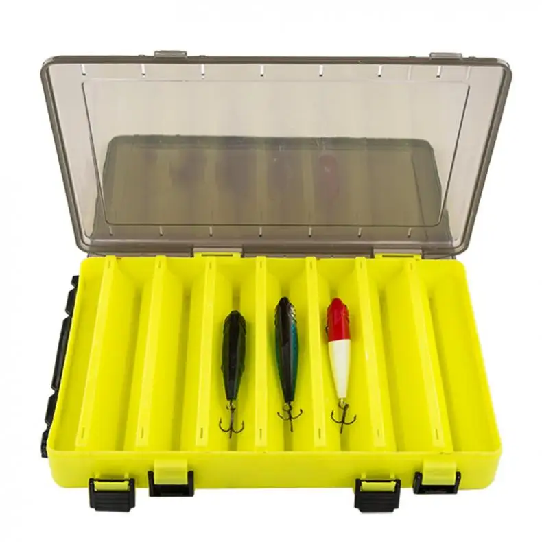 Double Side Thickening 14Compartments Squid Fishing Lure Box for