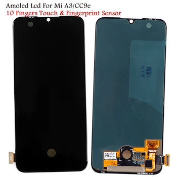 

Amoled Display For Xiaomi Mi A 3 A3 Lcd Display Touch Screen Replacement For Mi CC9e CC 9e Display Tested LCDs With Fingerprint