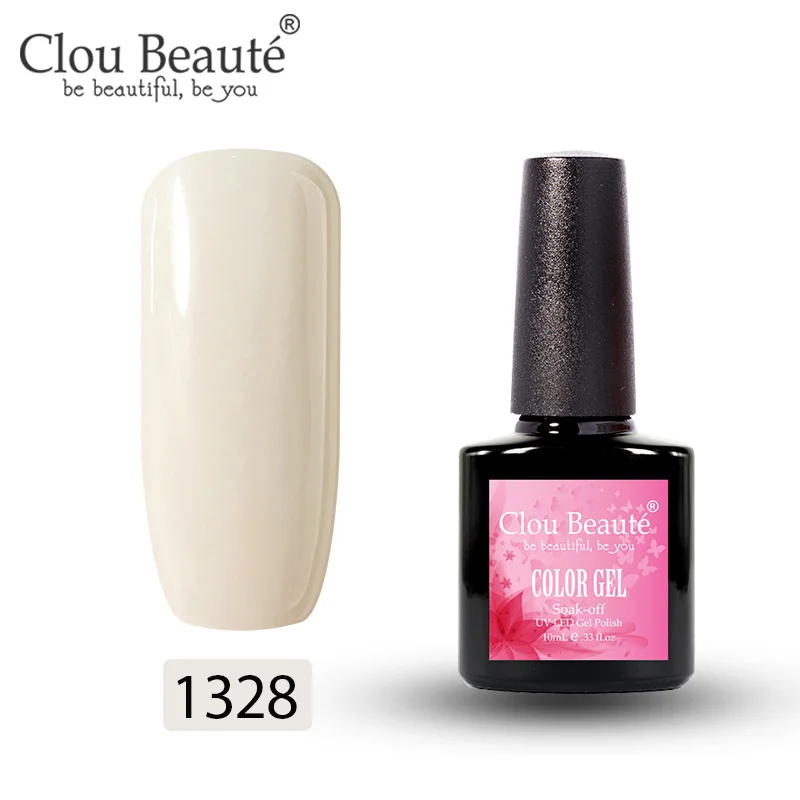 Clou Beaute 10 мл Праймер гель лак замачиваемый гель лак для ногтей Базовое покрытие не протирать Топ УФ гель лак для ногтей светодиодный гель дизайн ногтей гибридный - Цвет: 1328