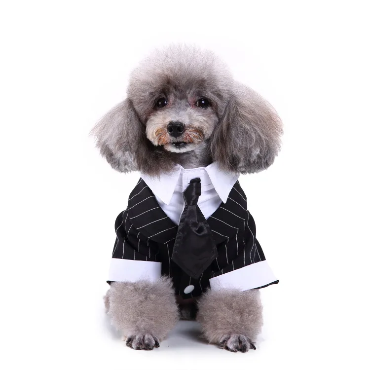 Западный стиль мужской комбинезон для питомцев Одежда для собак фестиваль свадебный костюм и галстук-бабочка щенок четыре ноги пальто куртки Jumsuit S-XXL - Цвет: style d