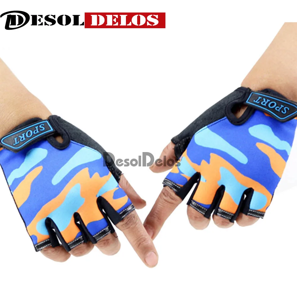 

Fingerless Kids Gloves Non-Slip Ultrathin Children Half Finger Breathable Gloves For Boys Girls Luvas De inverno