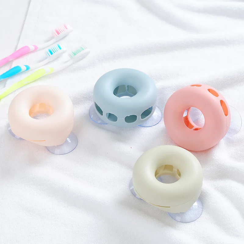 Toothbrush Holder Shelf Suction Cup Wall Mounted Hanging Rack For Bathroom Home DEC889