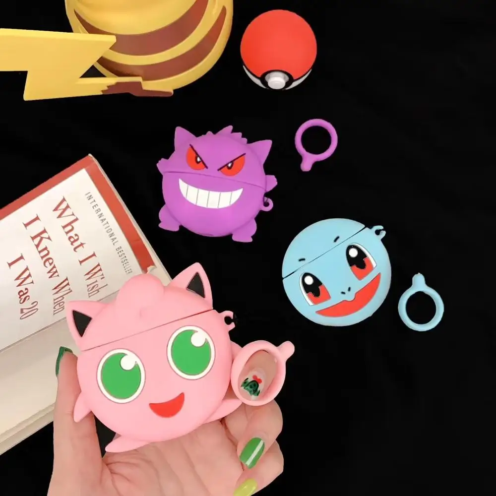 

Cartoon Jigglypuff Cute Bear Headphone Cases For Apple Airpods 1 2 Silicone Protection Bluetooth Earphone Cover Accessories