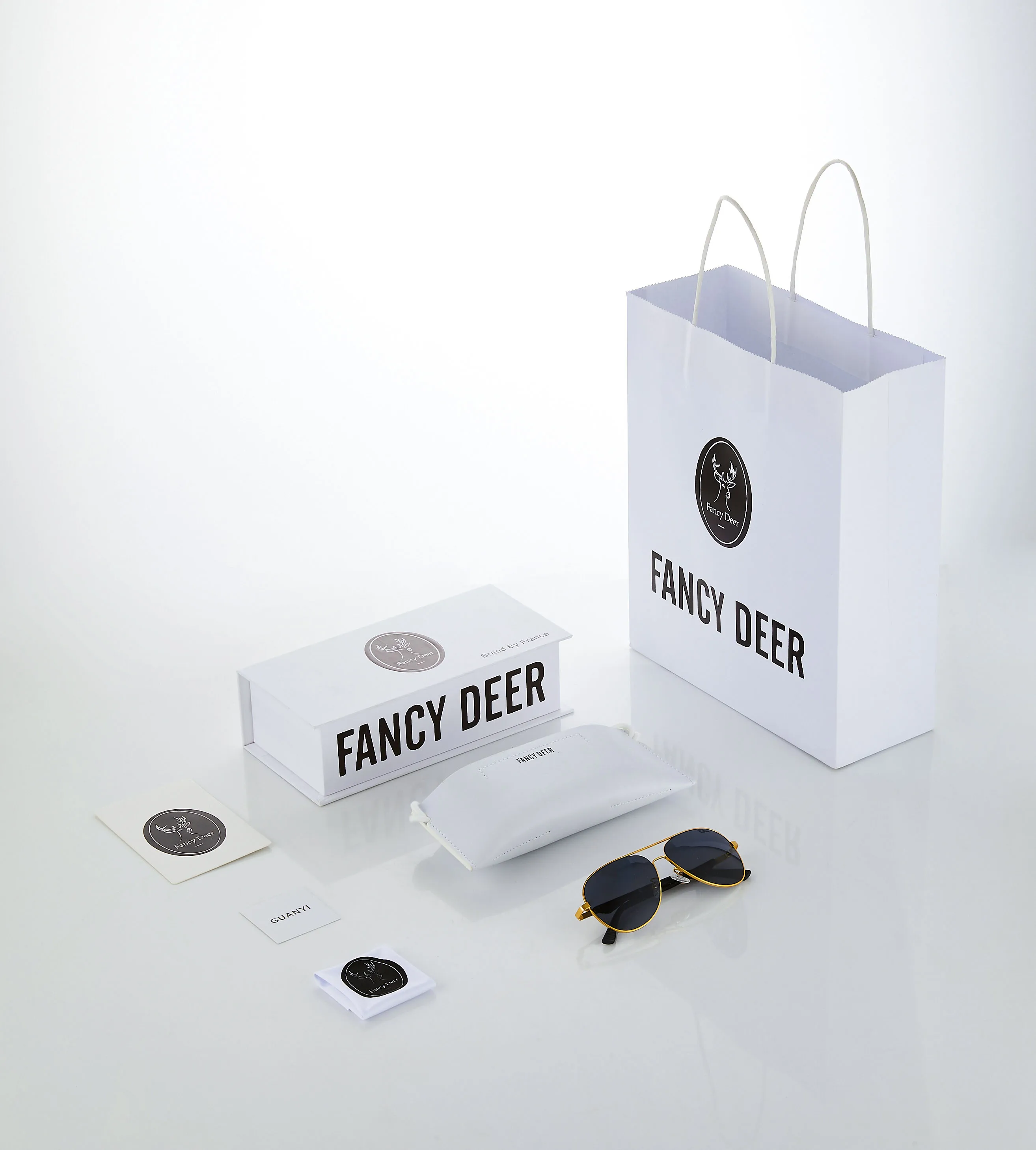glasses and Gift Box Новые классические ретро солнцезащитные очки мужские и женские поляризованные UV400 дизайнерские солнцезащитные очки от Fancy Deer - Цвет линз: glasses and Gift Box