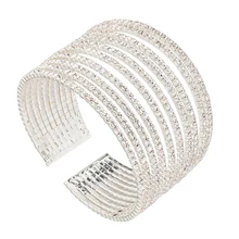 YFJEWE, рождественские ювелирные изделия, вечерние Клубные подарки, новая мода, Женский Большой Круглый Открытый браслет B239