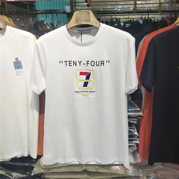 

2020 summer new bottoming shirt mercerized cotton short-sleeved t-shirt men's shirt loose trend half-sleeved t-shirt men's shirt