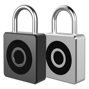 

Smart Padlock Keyless Fingerprint Lock 20 Groups Anti-Theft Security USB Rechargeable Door Bag Drawer Suitcase Metal Quick Lock