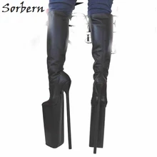 Sorbern/Сапоги до колена 12 дюймов; женская обувь на толстой платформе и шпильке; осенние сапоги выше колена; женская обувь на каблуке; обувь на заказ