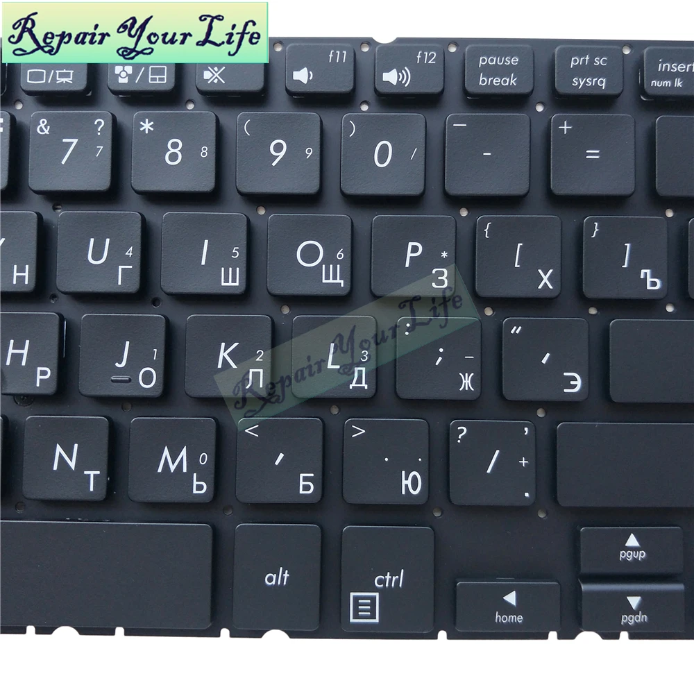 Клавиатура для ноутбука RU русская для Asus Pro Advanced BU201 BU403UA BU403 с подсветкой черная Горячая 0KNX0-2600RU00 MP-14B53SUJ5282