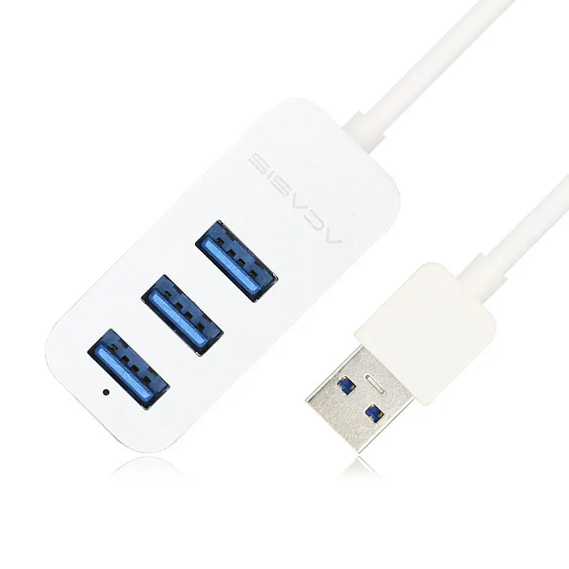 Acasis Алюминиевый Usb Высокоскоростной разветвитель концентратор конвертер Usb 3,0 концентратор 3 порта сплиттер 5 Gpbs Usb сплиттер