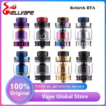 

Hellvape Rebirth RTA Tank with 2 Post Build Deck E Cigarette Atomizer Fit Box MOD Vape Vaporizer vs Drop Dead RDA / INTAKE RTA