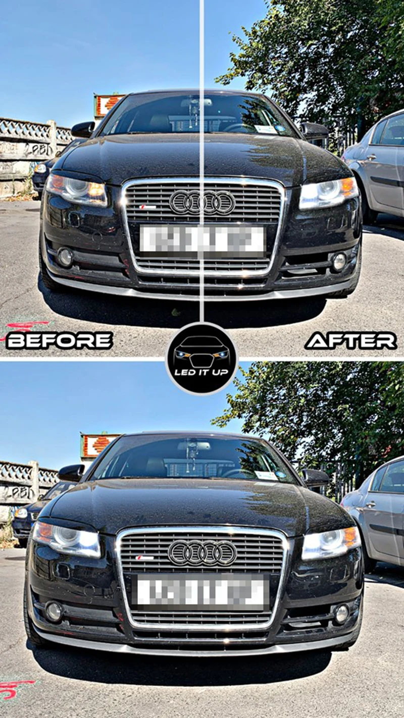 2 шт. светодиодный P21W BA15S 1156 DRL Для Audi A4 B7 седан(2007