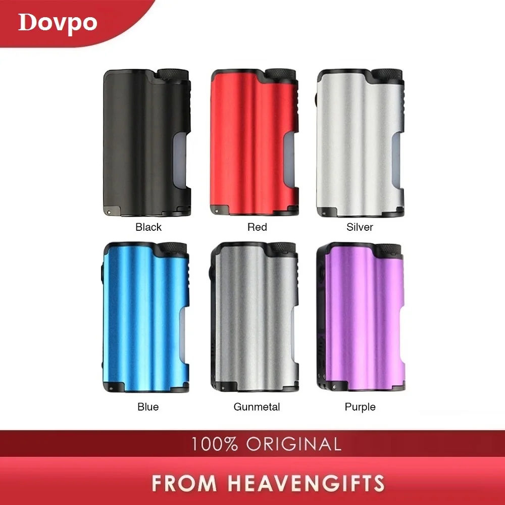 Online DOVPO Original arriba de 90W de relleno superior TC Squonk MOD con 10ml de botella Squonk grande y pantalla OLED de 0,96 pulgadas VS caja de arrastre Mod Ecig