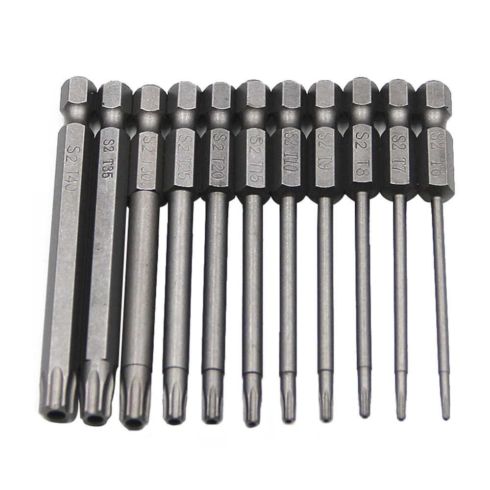 11pcs T Handle Screwdriver 16 Heads Allen Key Slot Sockets Star Security Tamper Proof