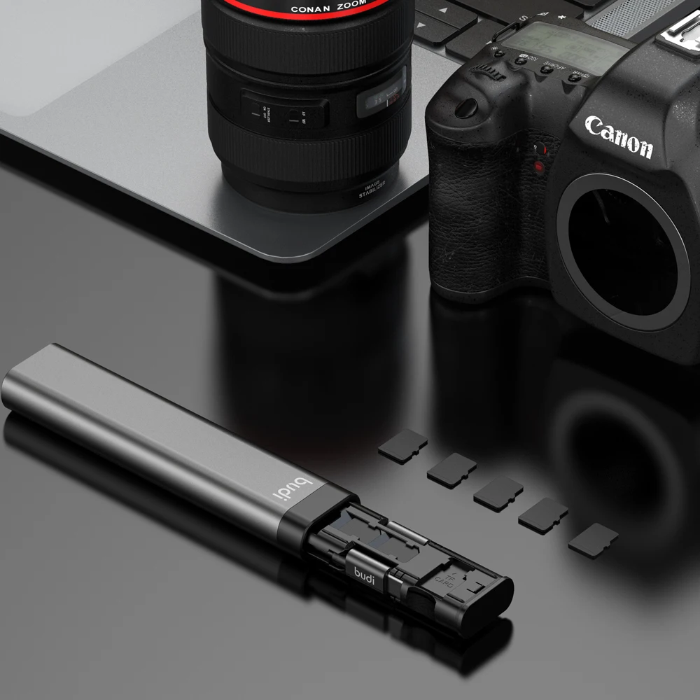 Vara com tipo c para Usb Transferência de Data 9 em 1 Budi Multi-funcional Cabo Conector Sim Kit tf Cartão Slot Memery Leitor Câmera c - Image 5