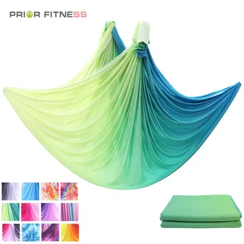 

PRIOR FITNESS 9.2 Meter Aerial Yoga Hammock Faric High Quality Aerial Silks Low Stretch Anti Gravity Yoga Equipment