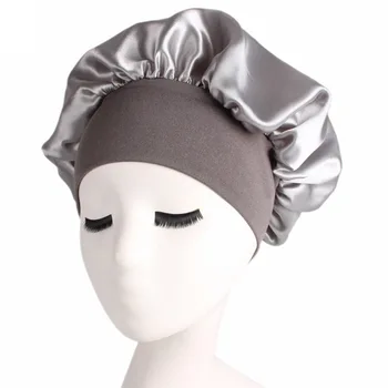 

1pc Stylish Wide-brimmed Elastic Hair Care Cap Head Wraped Cap for Women Girls