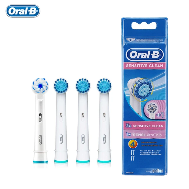 Oral-b duyarlı temiz elektrikli elektrikli diş fırçası başlıkları sakız  bakımı Sensi Ultra ince Oralb fırça kafaları değiştirilebilir - AliExpress