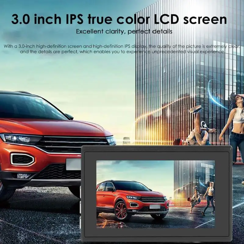 SE003 FHD 1080P Видеорегистраторы для автомобилей Камера цинковый сплав 3 дюймов ips Экран G-sensor видеорегистратор ночного видения Видео Регистраторы черный