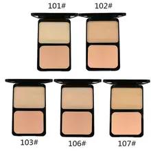 Пудра прессованный порошок основа макияж фиксация палитра консилер, контур компактный с слоеной портативный