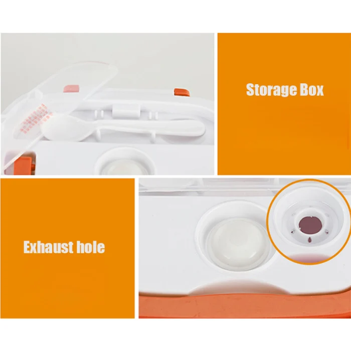Portable Electric Food Heater Lunch Box Heating School Office Food Container Warmer JS22