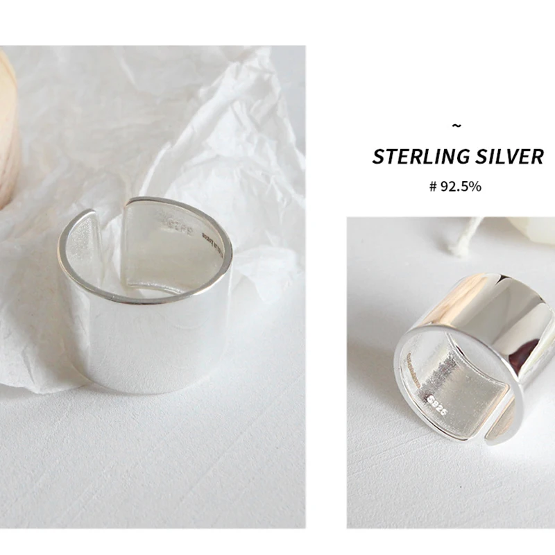 PRAK Damen Ring 925 Sterling Silber Verstellbar,Minimalismus Vogel Im Chinesischen Stil Lady Verhindern Student Style Bankett Wesentliche Kleidung Passende 