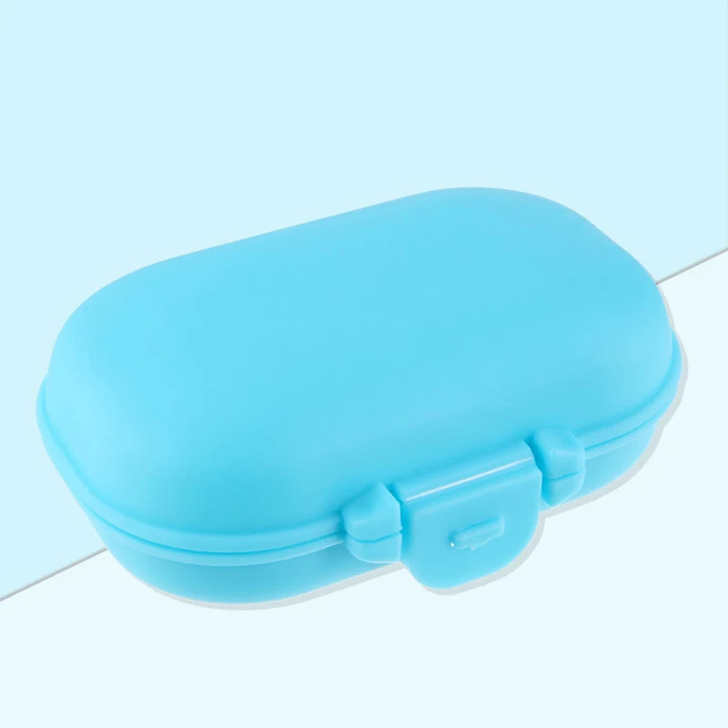 Blue Medicine Box Mini Pill Cases Vitamin Pill Tablet Case Portable Travel Medical Box Pill Splitters Travel Accessories - Цвет: Blue