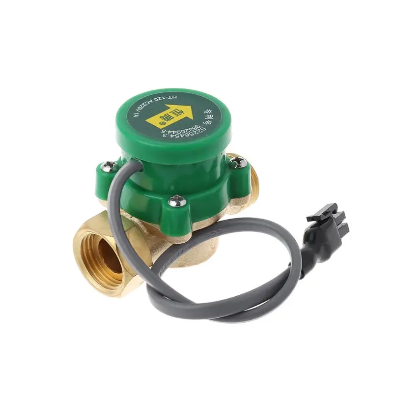 

2019 NEW HT-120 G1/2 "-1/2" Water Circulation Pump Flow Switch Cold & Hot Water 1.5A