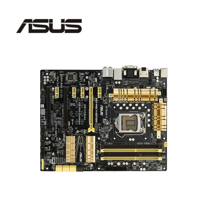 Разъем LGA1150 PCIE3.0 USB3.0 SATA3 для ASUS Z87-PRO(V EDITION) рабочий стол для Intel Z87 материнской платы DDR3