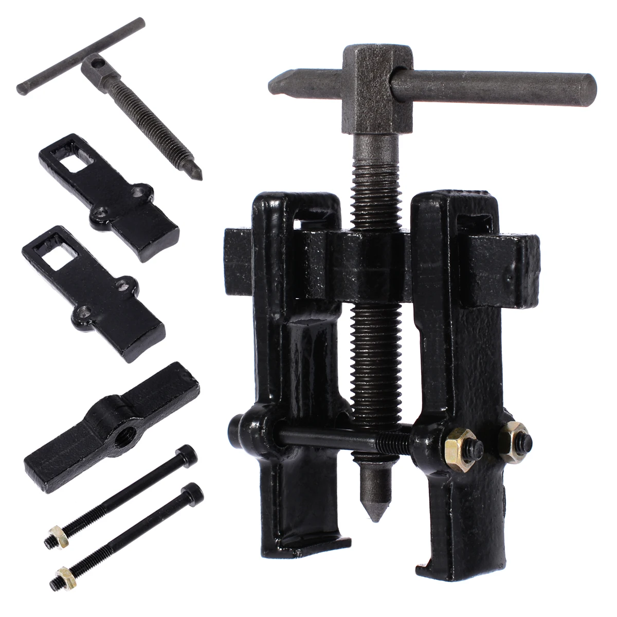

1 set Black Plated Two Jaw Gear Pulley Armature Bearing Puller 2" 4" 6" Small Leg Large Mechanics for Car Repair Tools