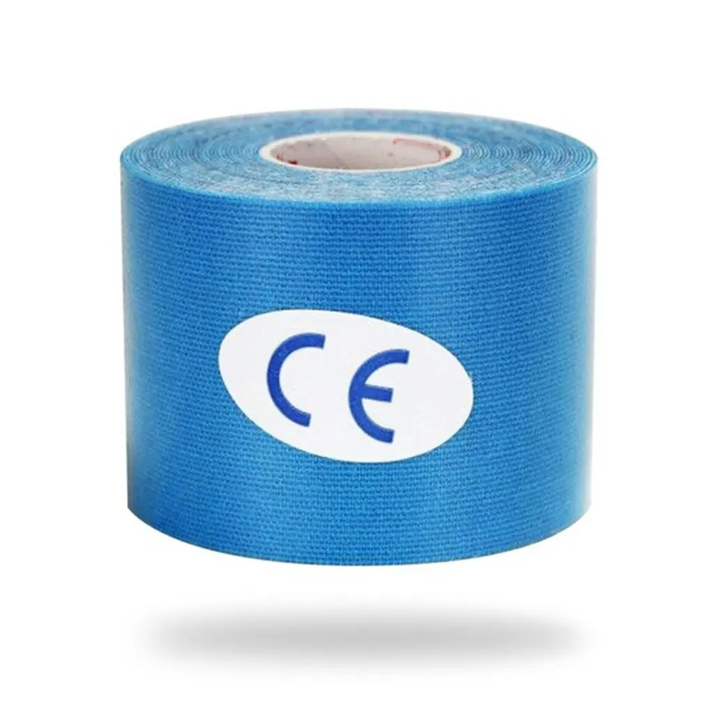 Sports Elastic Self-adhesive Bandages Intramuscular Effect Patch Medical Cotton Muscle Stickers Sports Bandages - Цвет: sky blue 5cm