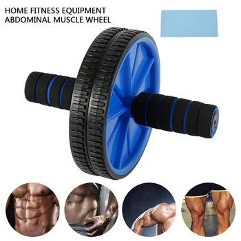 

Ab Roller Double-wheeled with Mat No Noise Abdominal Wheel for Arm Waist Leg Exercise Muscle Trainer Fitness Equipment