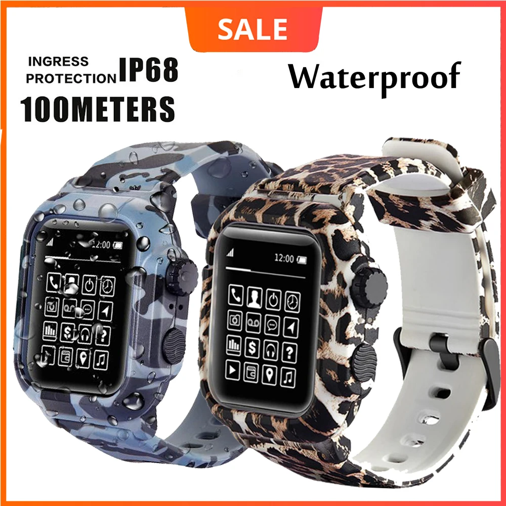 Водонепроницаемый чехол для часов Apple Watch Series 6 5 4 3 2 44 мм 42 40 мм|Ремешки часов| |