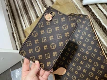 Bolso de compras Retro de gran capacidad para mujer, bolsa de mano de gran capacidad, de hombro, con imagen, de diseñador de lujo, Louis