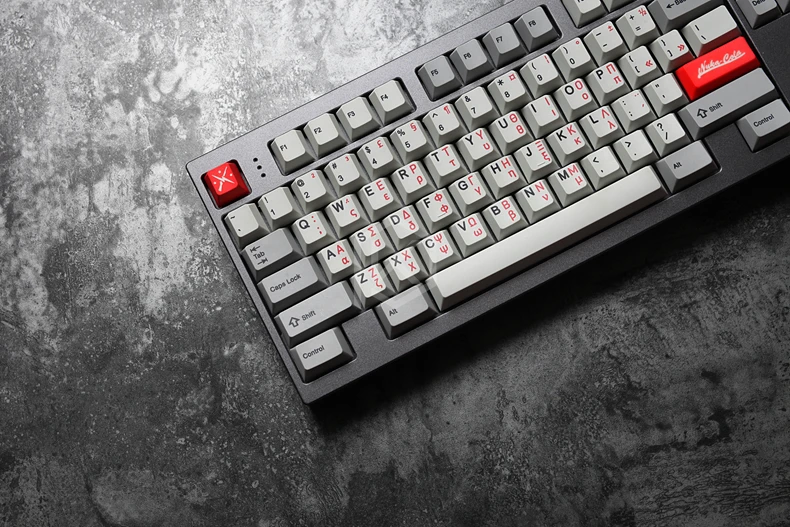Kpreofficial 139 греческий корень язык надпись вишневый профиль краситель Sub Keycap PBT для