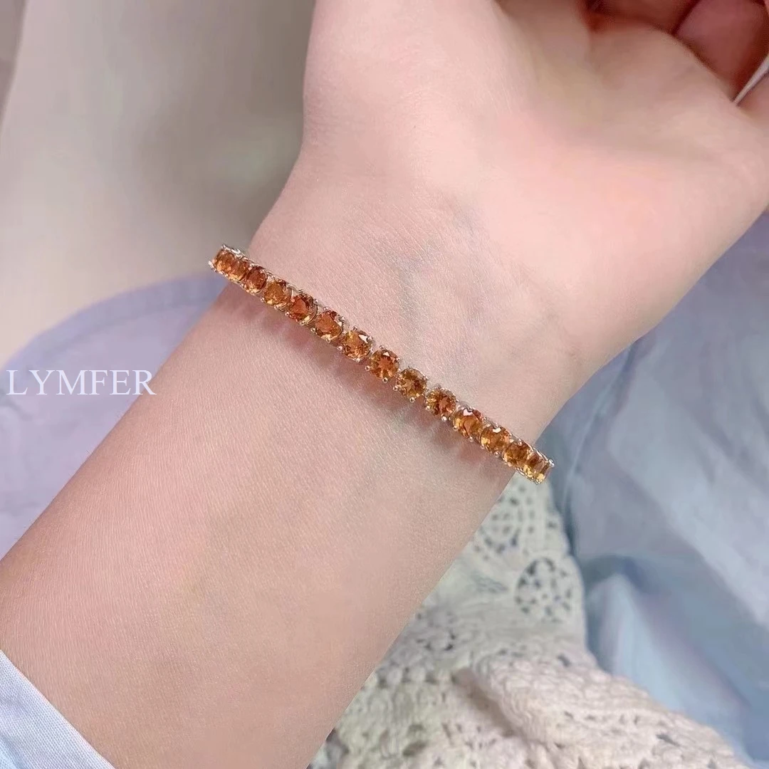 

Natural citrine Bracelet 925 Sterling Silver Lady simple and exquisite shopkeeper recommends birthday gifts