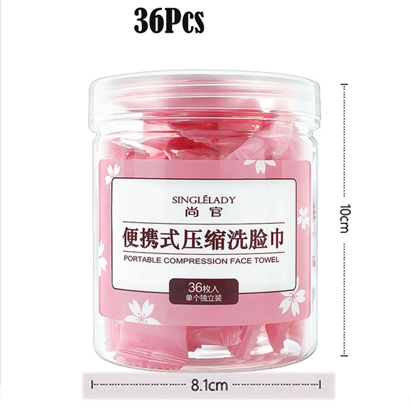 36pcs Сухое сжатое одноразовое полотенце для лица для путешествий - Цвет: 36pcs