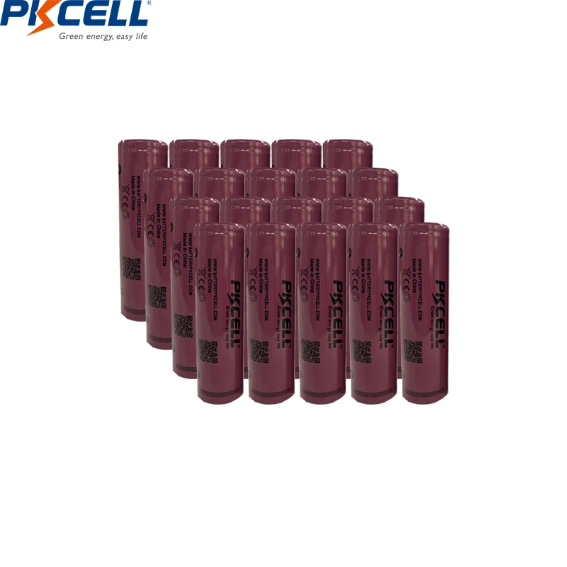

Wholesale 20Pcs/lot PKCELL 18650 battery ICR18650 Li-ion Lithium Rechargeable Battery Batteries 3.7V 2200mAh For LED Flashlights