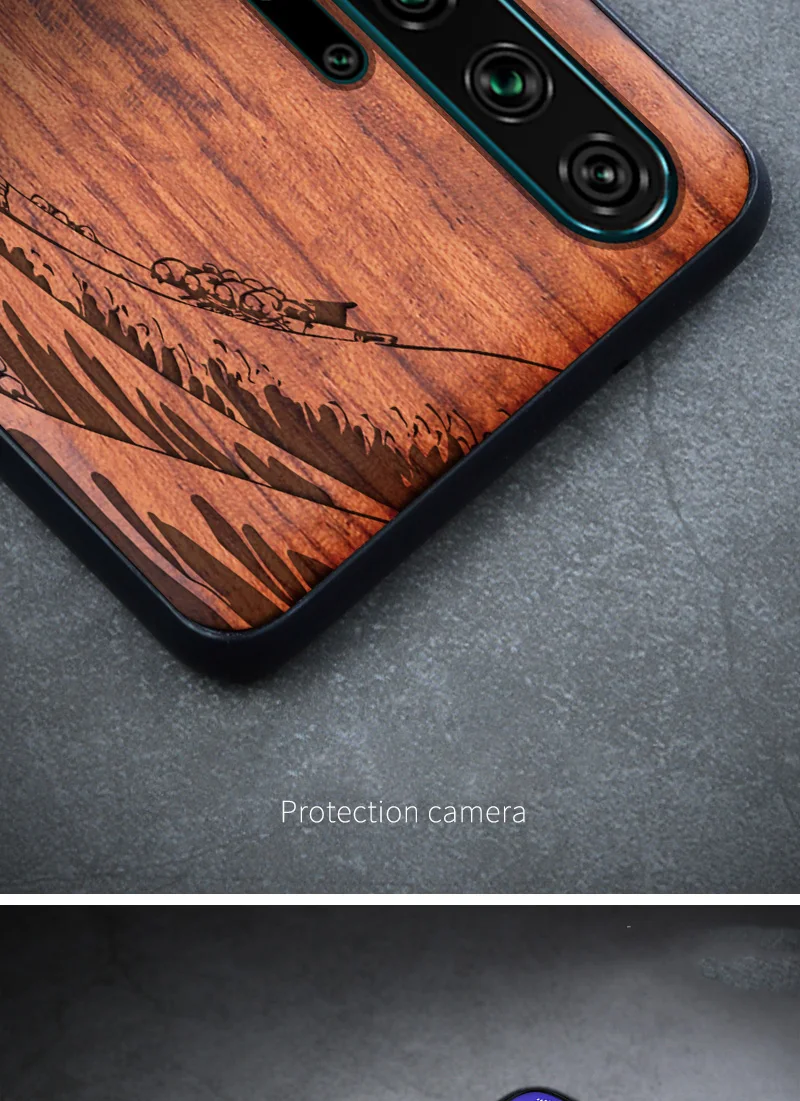 Резной череп слон деревянный чехол для телефона для huawei Honor 20 Pro Honor 10 9x 8x Honor View 20 10 силиконовый Деревянный чехол