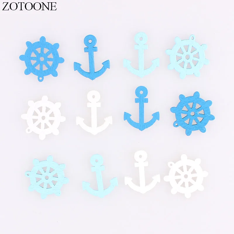 

ZOTOONE Handmade Wooden Cartoon Buttons 100PCS Noel Accessories Scrapbooking for Clothing DIY Snap Craft Decoration Button E