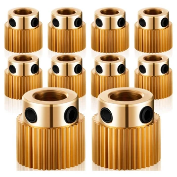 

Extruder Wheel 3D Printer Parts Drive 26 Teeth Gear Brass Extruder Wheel Gear Compatible