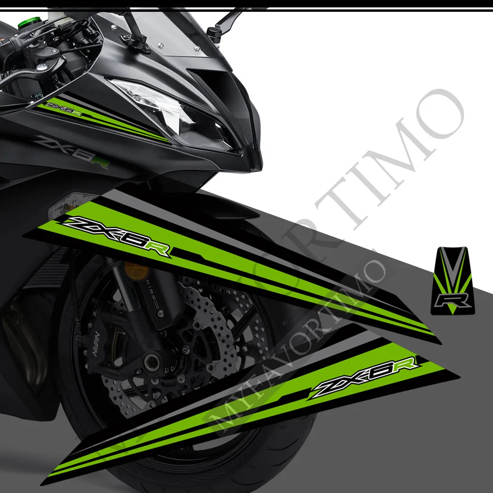TP ZX-6R ZX6R Fairing Decals / Stickers (200mm X 25mm) /1051 - Foto 11
