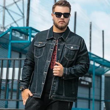 

Loose denim jacket luxury casual fat big size XL-5XL 6XL men jacket fashion jacket spring autumn jacket new
