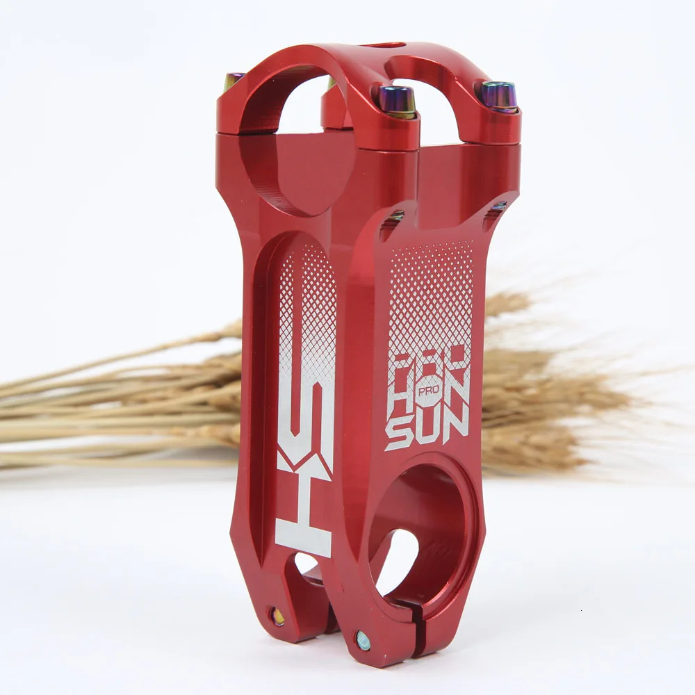 HONSUN PRO MTB дорожный велосипед T6 Цветной алюминиевый сплав для велосипедного руля с ЧПУ стержень 0°31. 8*28,6*80 мм 5 цветов на выбор