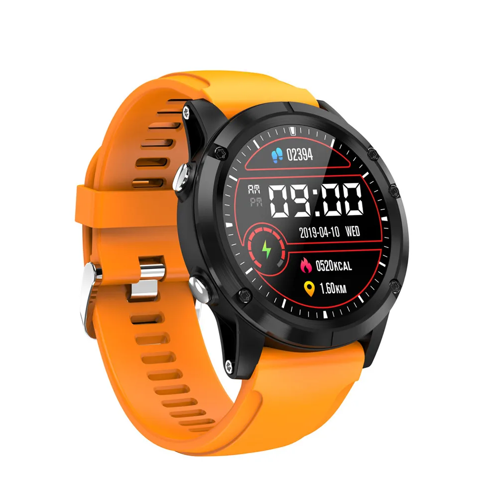 orange T5 Смарт-часы мужские IP68 водонепроницаемые спортивные часы для занятий фитнесом трекер сердечного ритма трекер сна умные часы для iOS Android - Цвет: orange