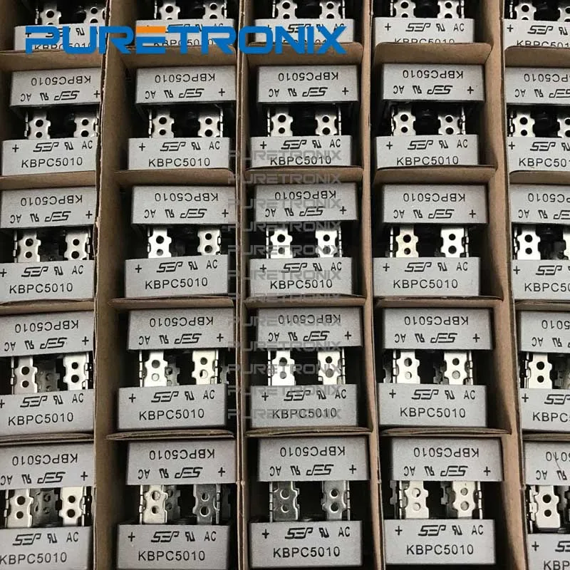 5 шт. KBPC5010 диодный выпрямительный мост один 1KV 50A 4 контактный чехол KBPC|Запчасти для