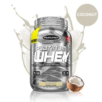

Muscletech Whey protein powder fitness muscle gain nutrition 2 pounds Coconut flavor