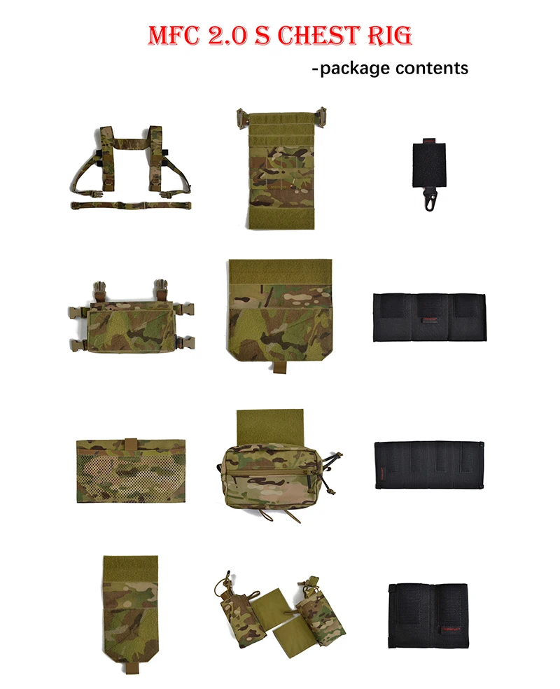 Матирующие TwinFalcons Тактический Airsoft MFC 2 0 S Грудь установка легкий низкий профиль TW