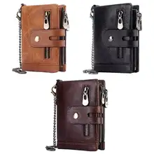 

Cowhide Leather Mens Wallet Purses Coin Purse Male Small Rfid Blocking Wallet Purse For Boys Money Bag