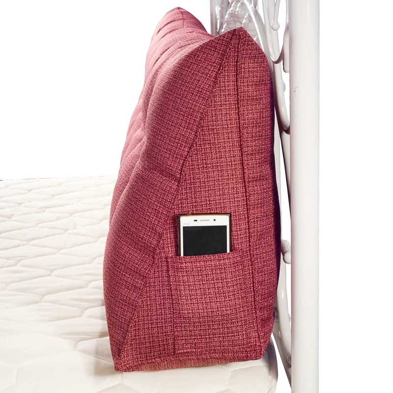 Прикроватная Подушка, полипропиленовая хлопковая Подушка на танкетке, большая дышащая мягкая подушка для кровати, моющаяся Подушка для сна, украшение для дома